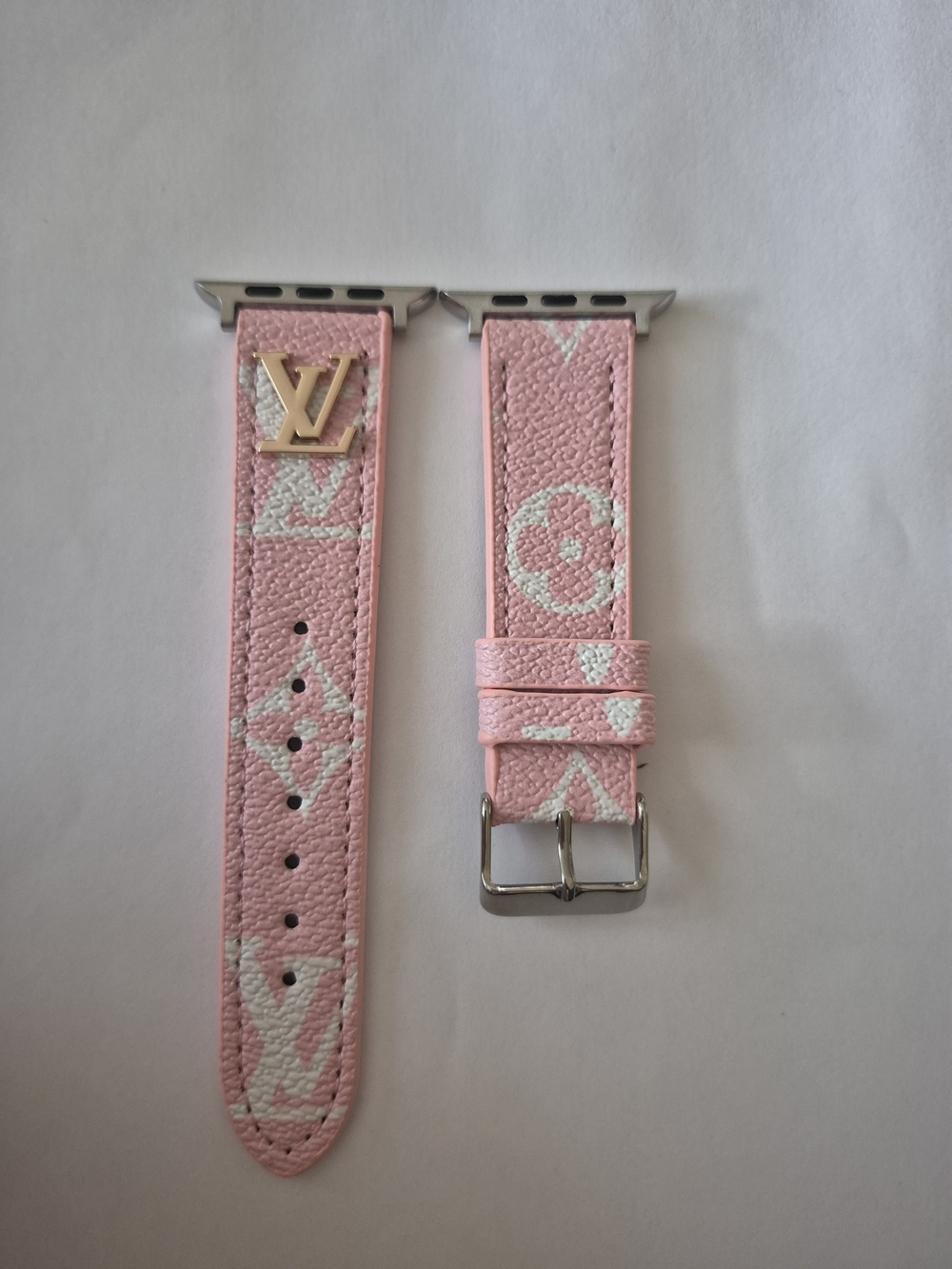 LV Pink Monogram Apple Watch Band